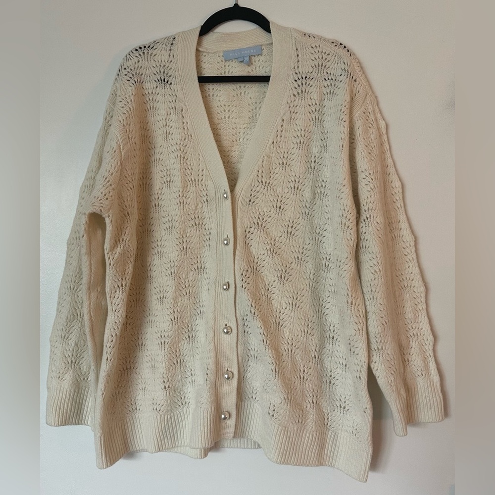 Hill House The Grandpa Cardigan - Cream - NWOT - Picture 3 of 10